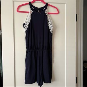 NWT Lilly Pulitzer Lala Romper True Navy Size XS